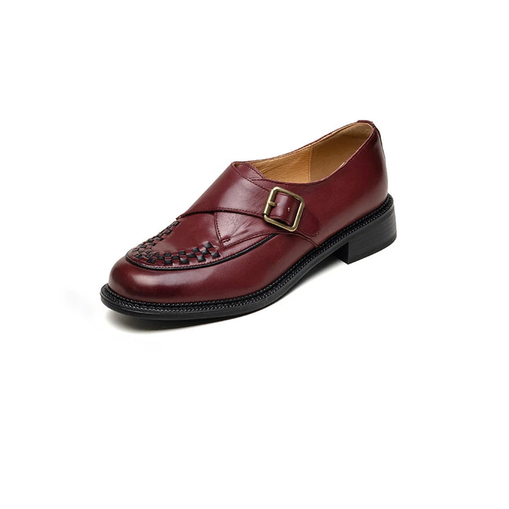 Cortona Woven Leather Oxfords