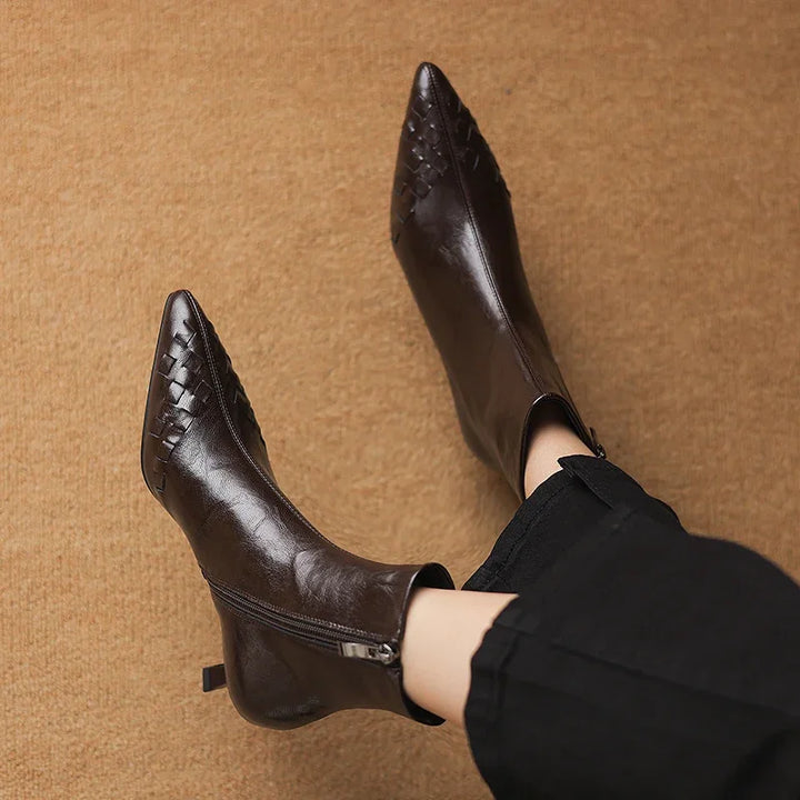 Intreccio Leather Boots