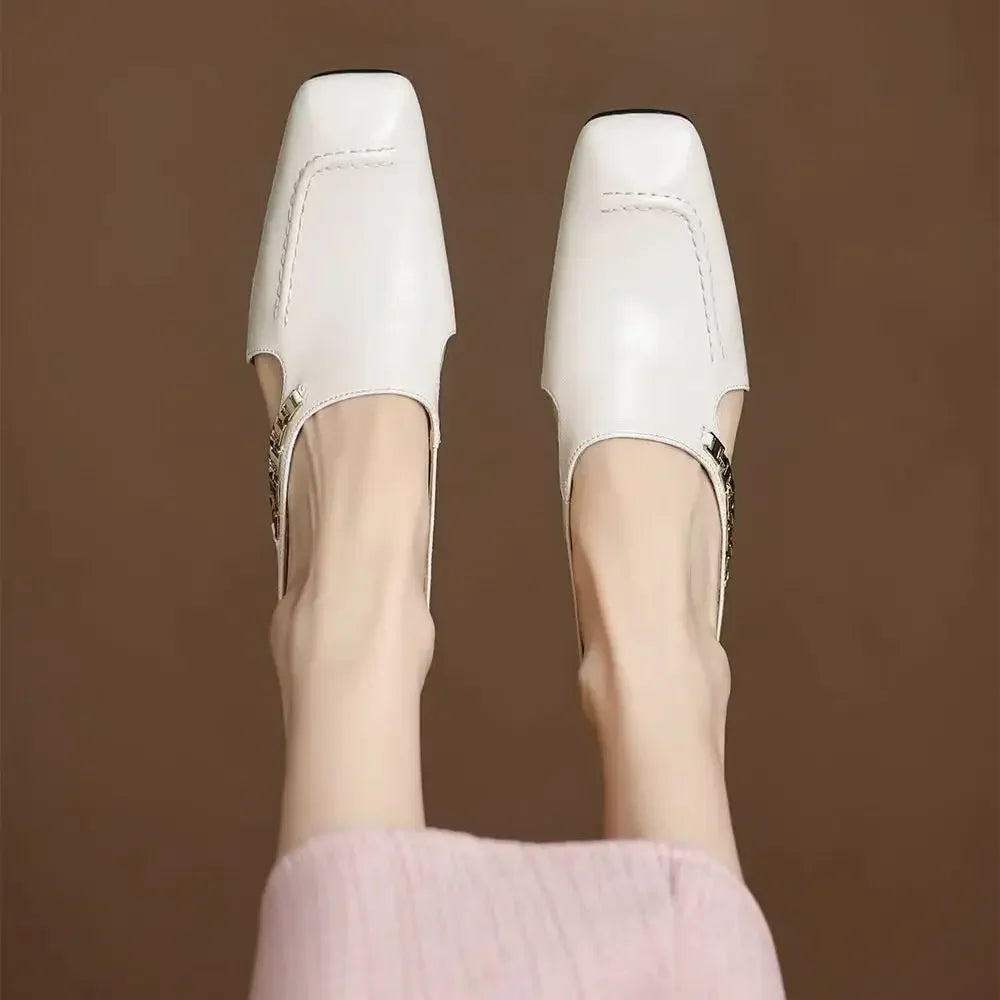 Foldvamp Square-Toe Mules