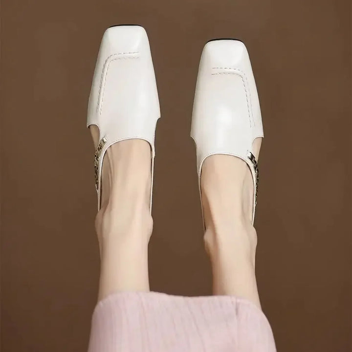 Foldvamp Square-Toe Mules