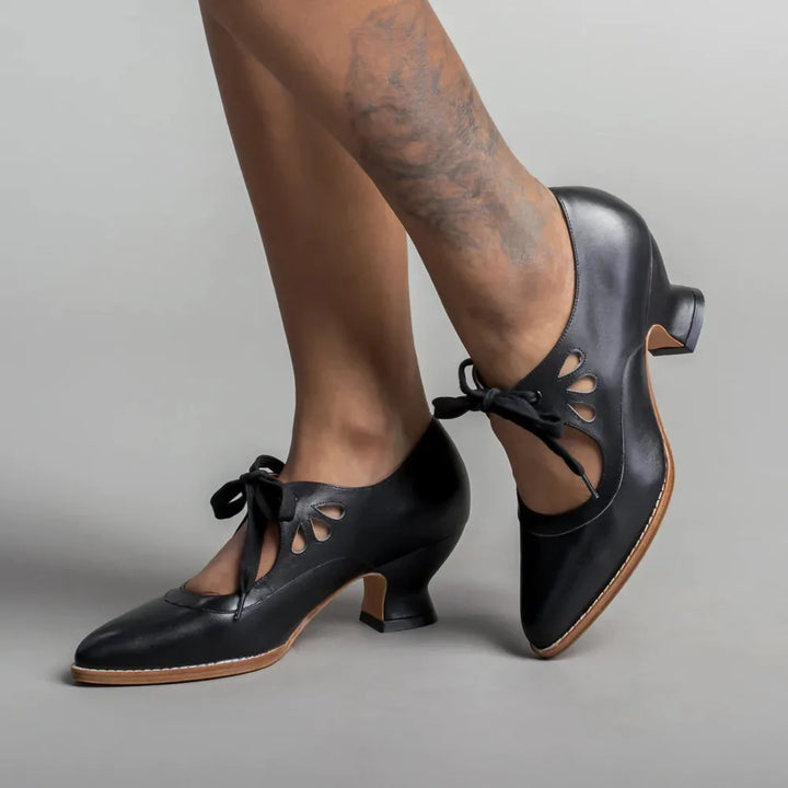 Hollow Harley Leather Heels
