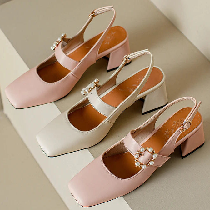 Grace Pearl Slingbacks