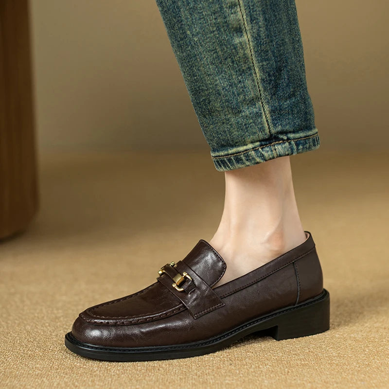 Orlena Leather Loafers