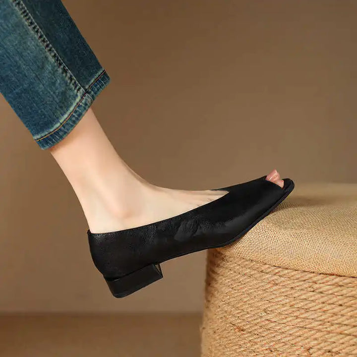 Lunette Peep-Toe Pumps