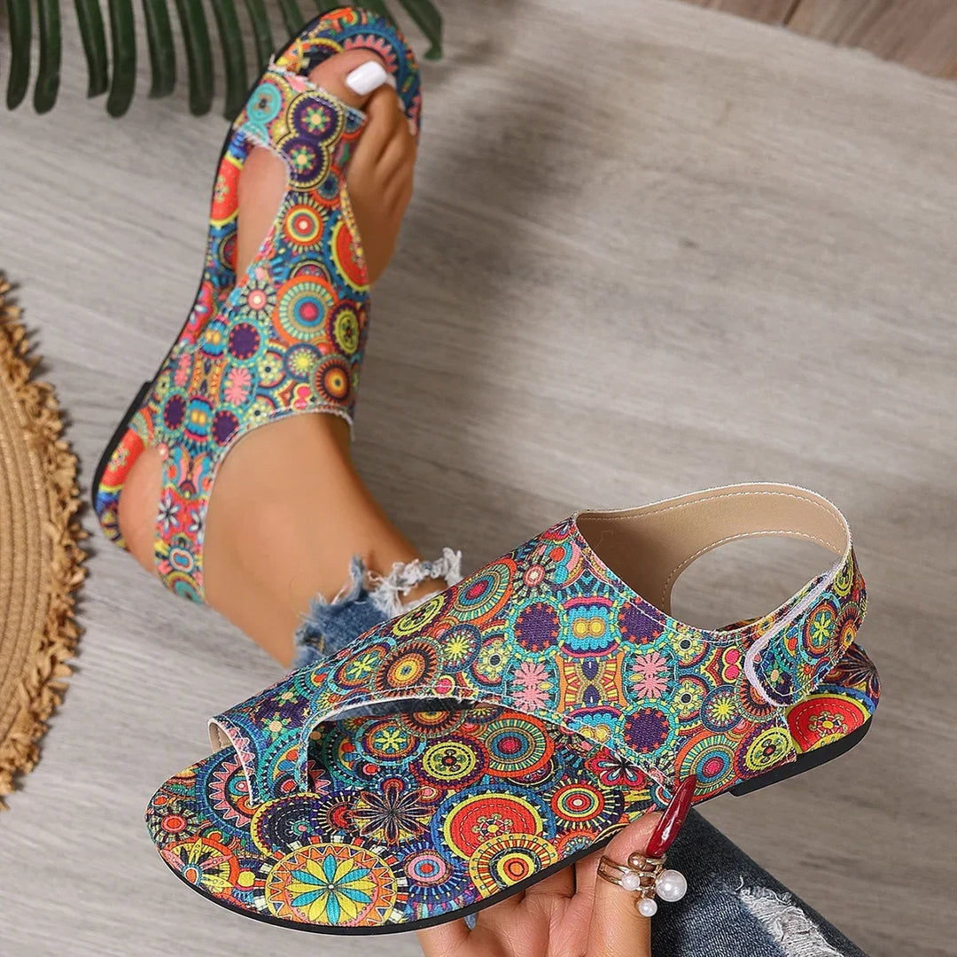 Paisley Bohemia Flat Sandals