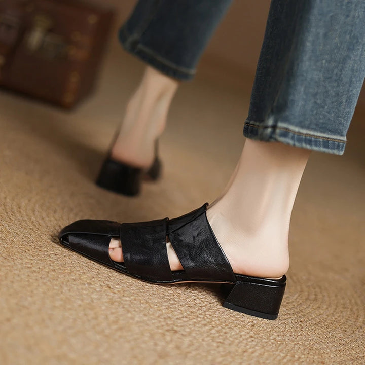Amara Leather Mules