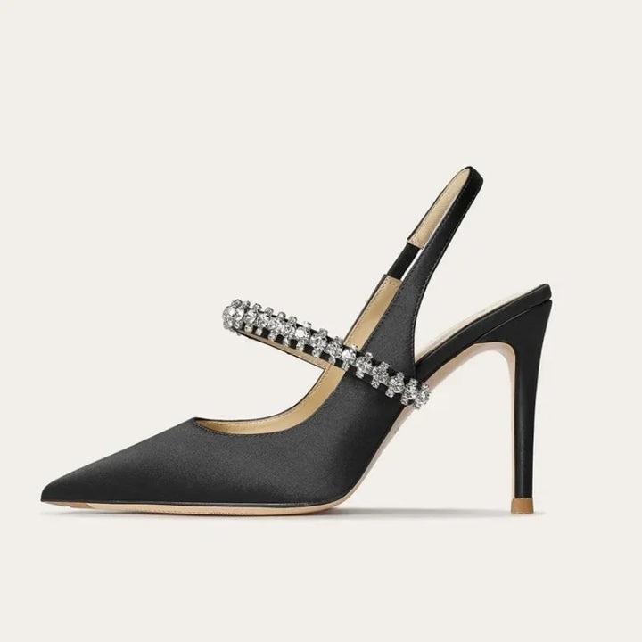 Stellina Crystal Strap Slingbacks