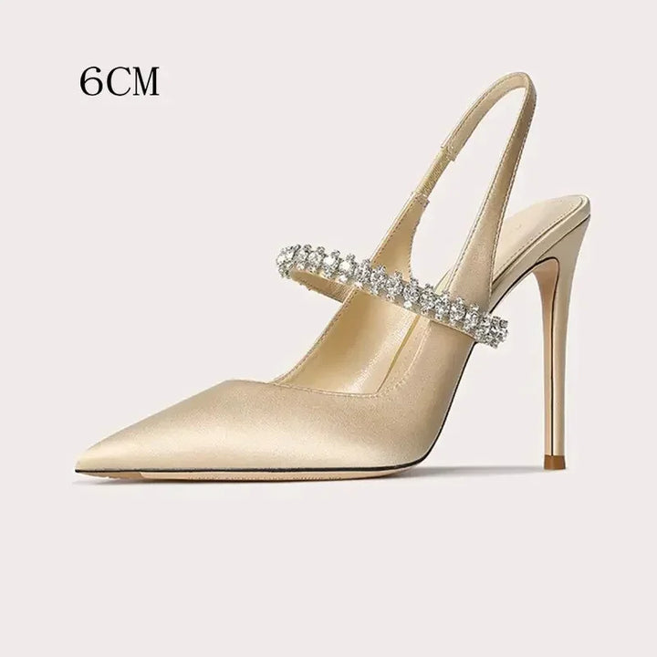 Stellina Crystal Strap Slingbacks