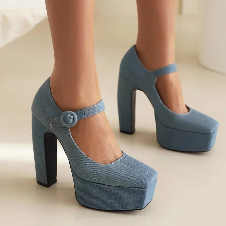 Brera Denim Pumps
