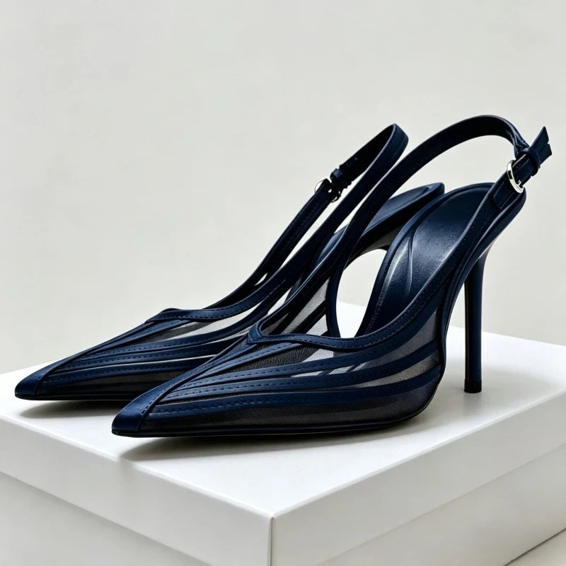 Velino Mesh Slingback Pumps