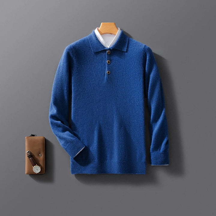 Grant Wool Polo Sweater