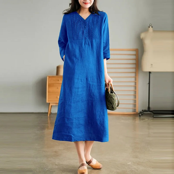 Laurie Linen Midi Dress