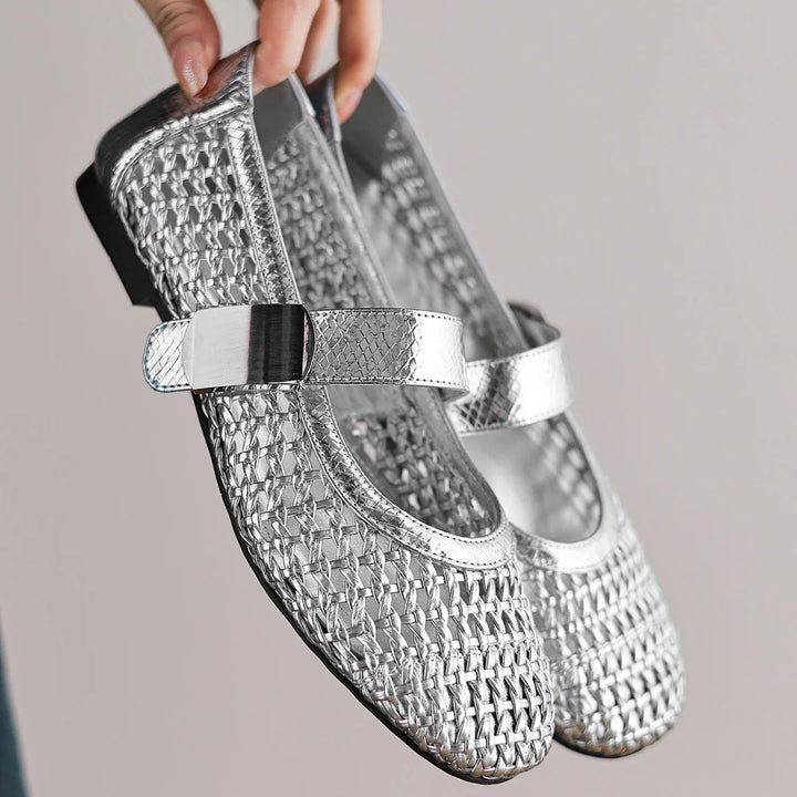 Intreccio Woven Mary Jane Flats