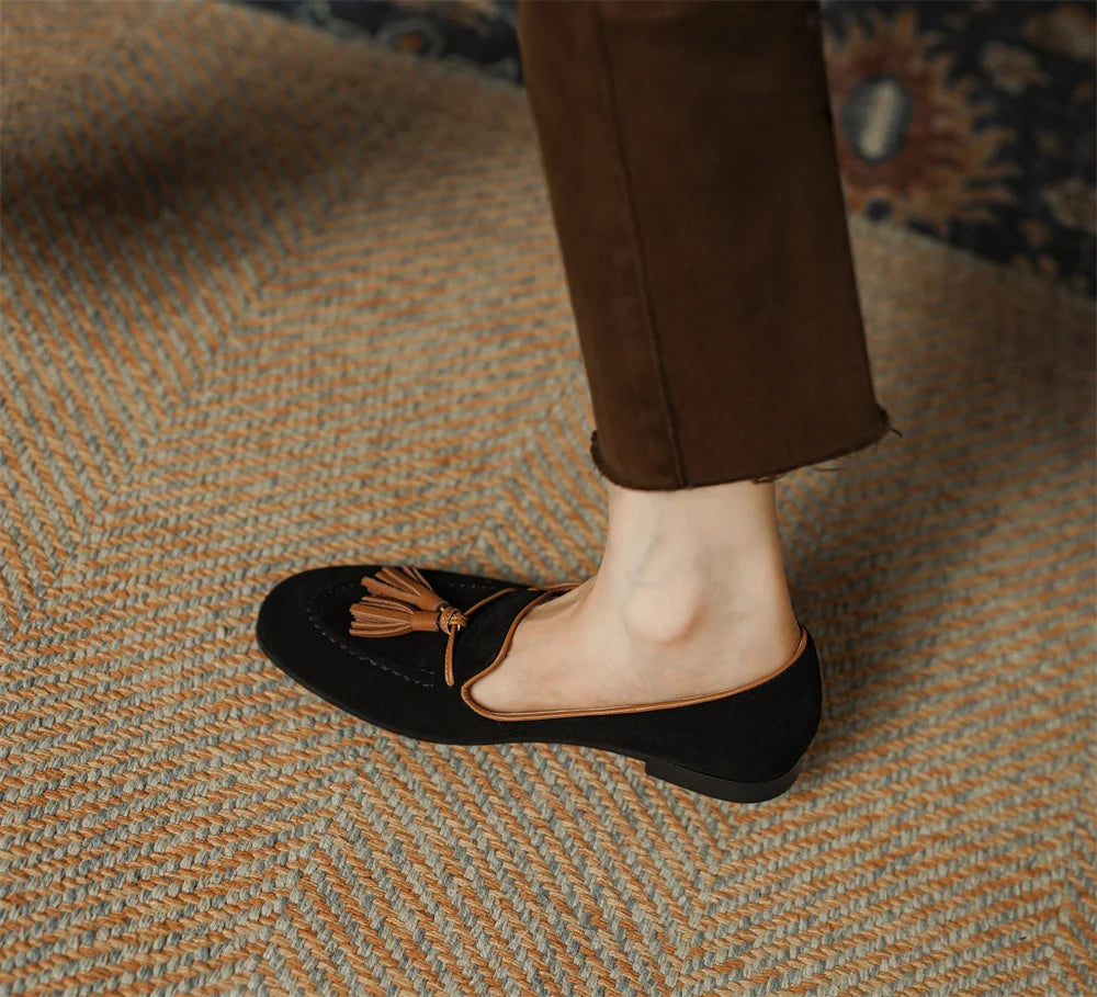 Sorrento Tassel Suede Loafers