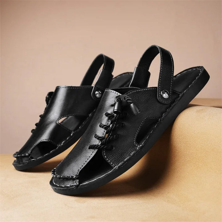 Mercer Corded Leather Sandals