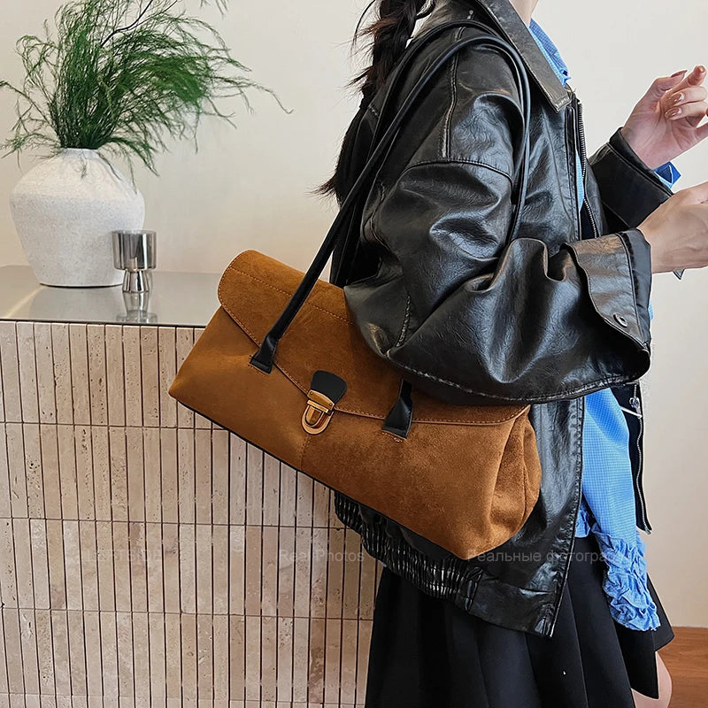 Marrow Suede Shoulder Bag