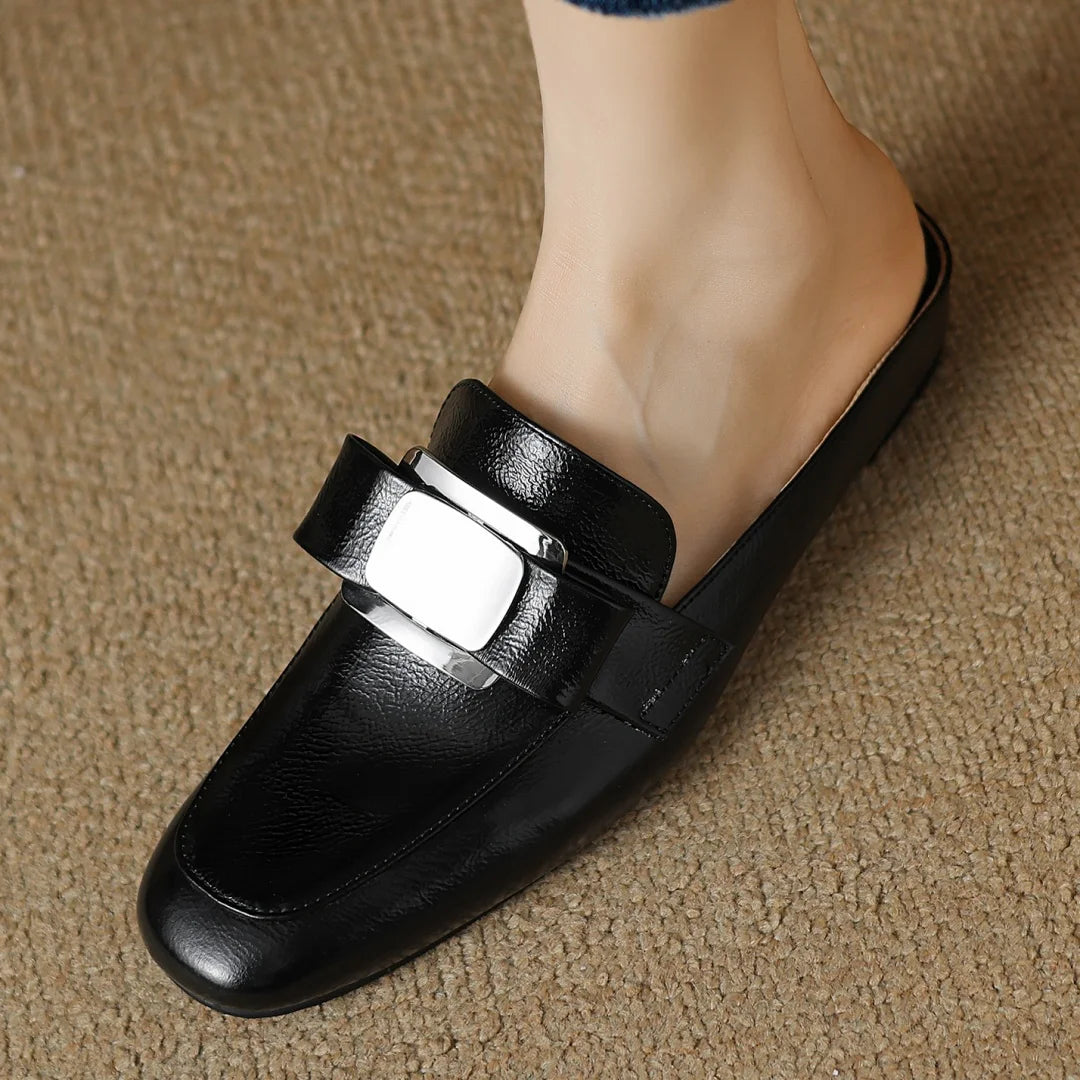 Silverkiss Leather Mules