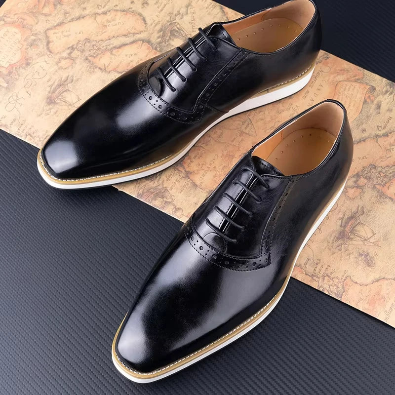 Ferrano Leather Oxfords