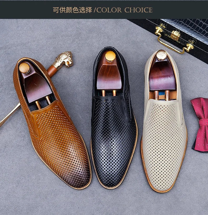 Traforato Perforated Leather Loafers