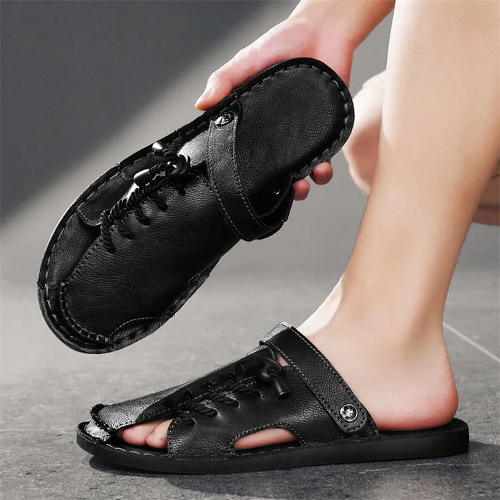 Mercer Corded Leather Sandals