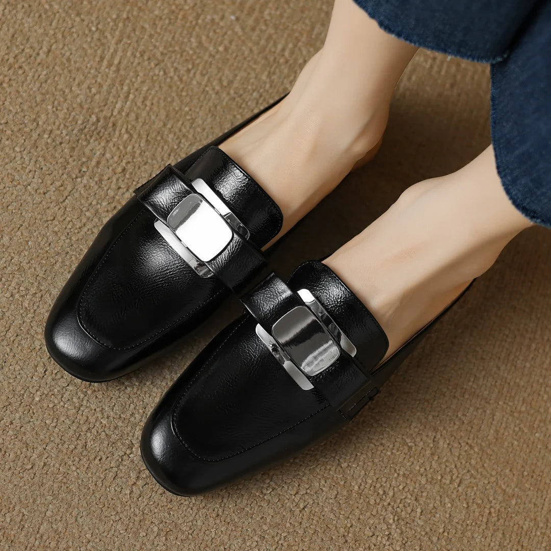 Silverkiss Leather Mules