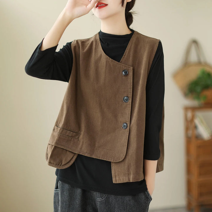 Nara Layered Cotton Vest
