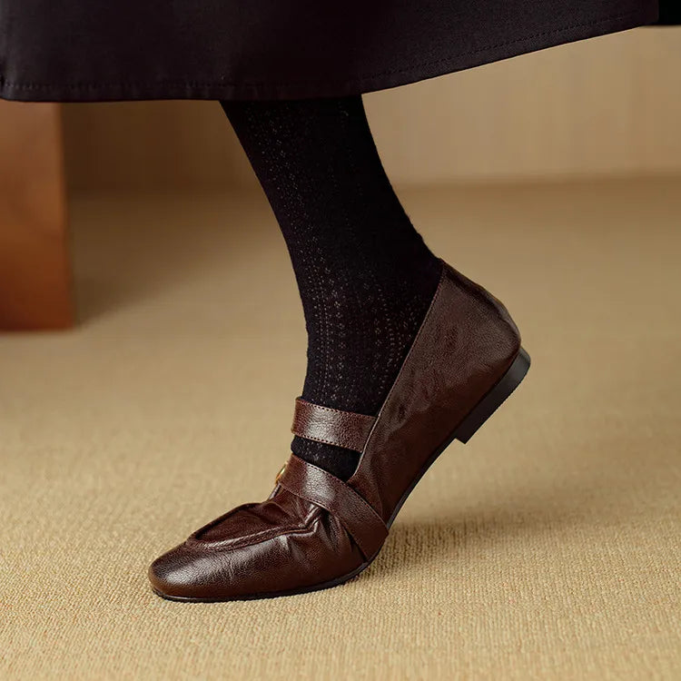 Fiora Buckle Flats