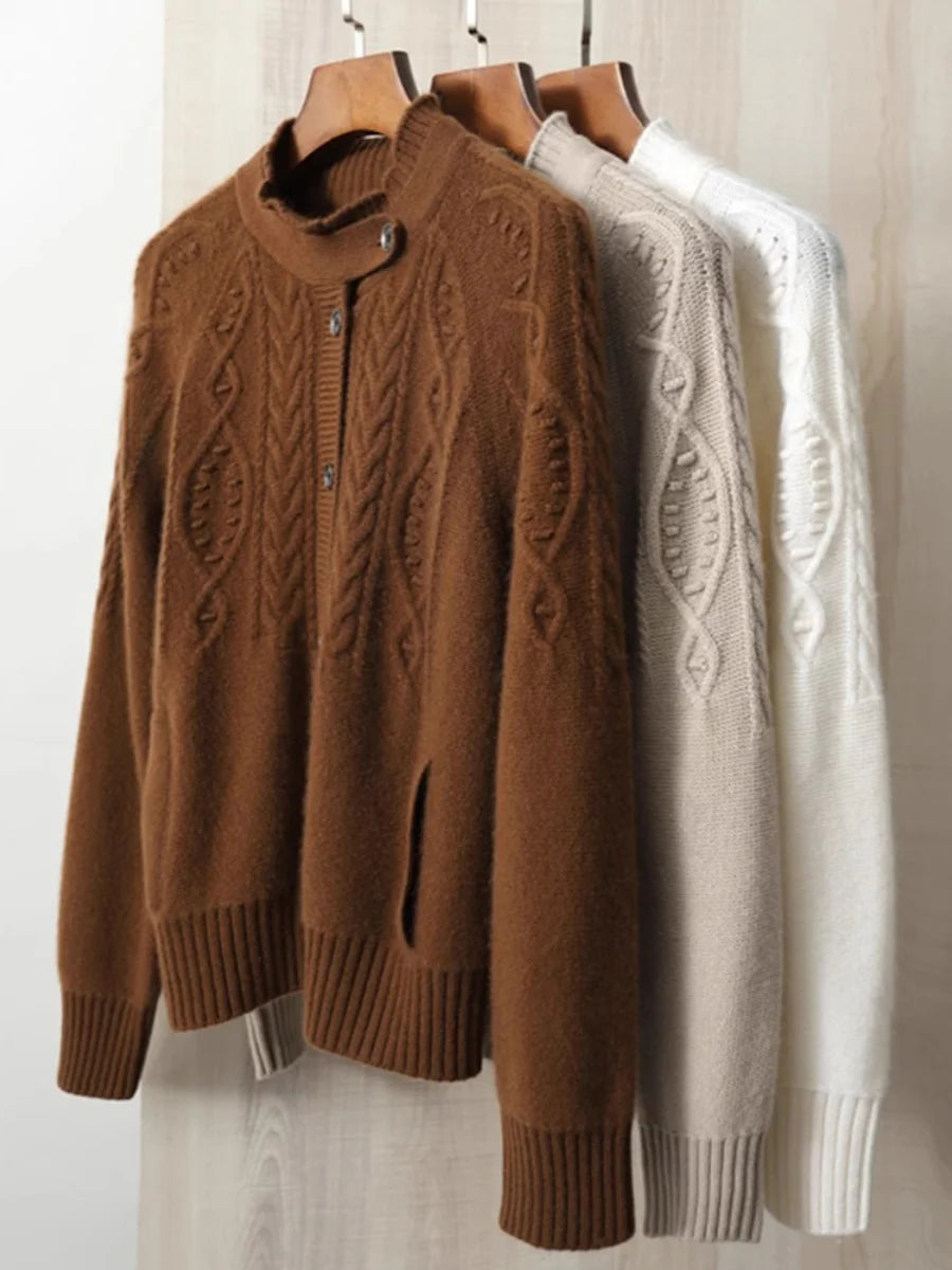 Emberfold 100% Cashmere Cardigan