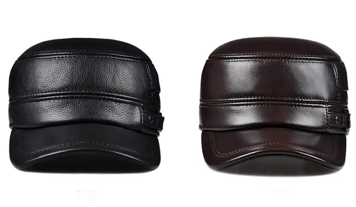 Oldridge Leather Cadet Cap