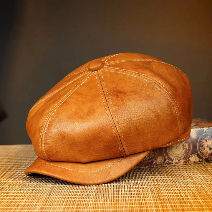 Hawthorne Retro Leather Cap