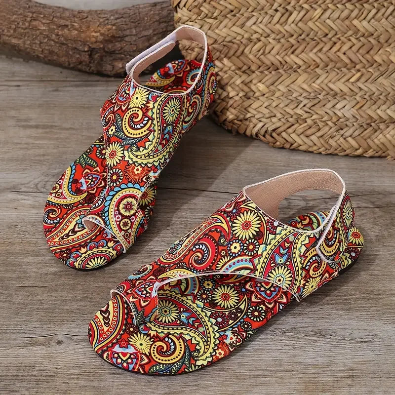 Paisley Bohemia Flat Sandals