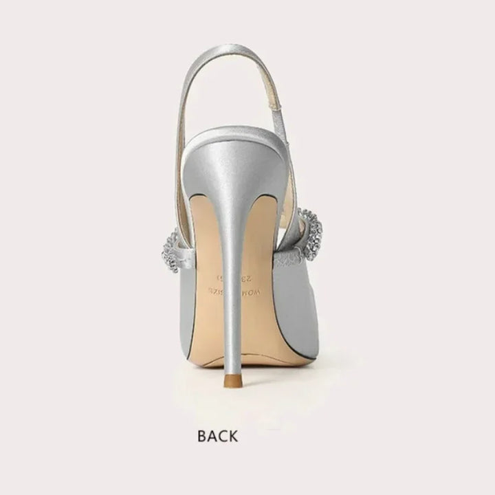 Stellina Crystal Strap Slingbacks
