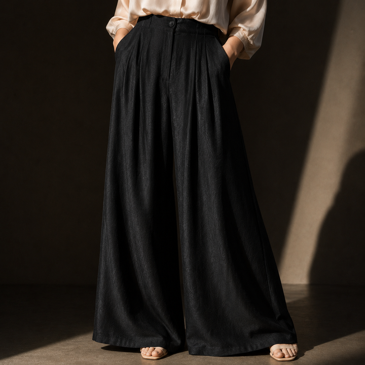 Sereta Silk Wide-Leg Trousers