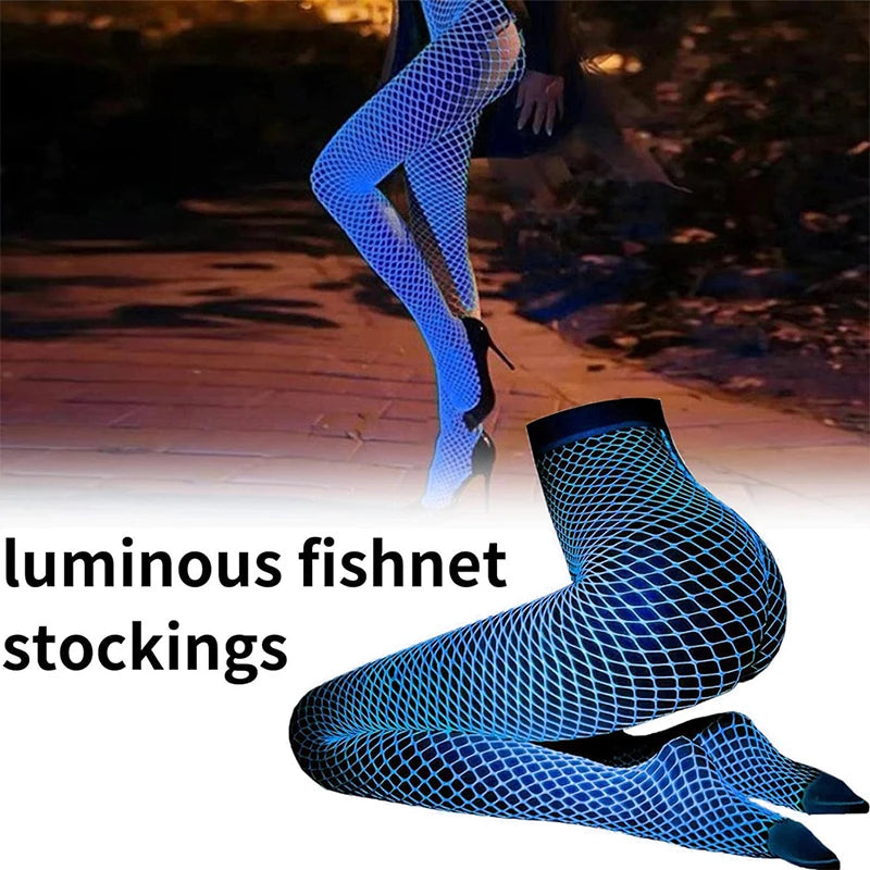 Lumina Glow Fishnet Tights
