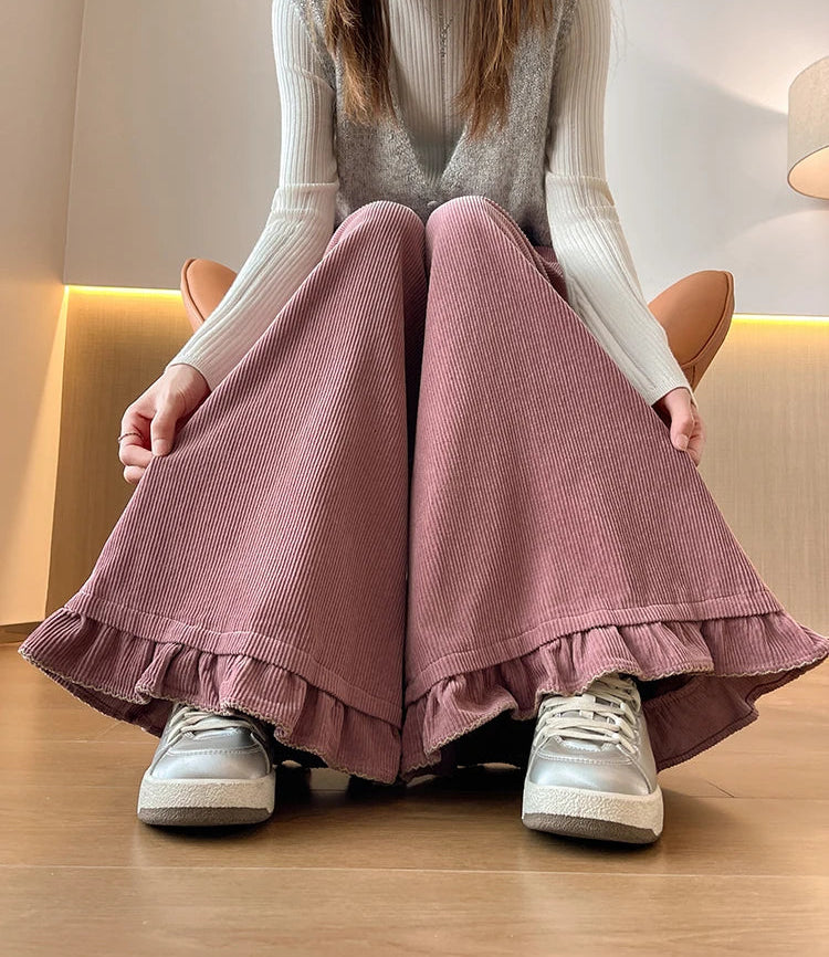 Harper Draped Corduroy Pants