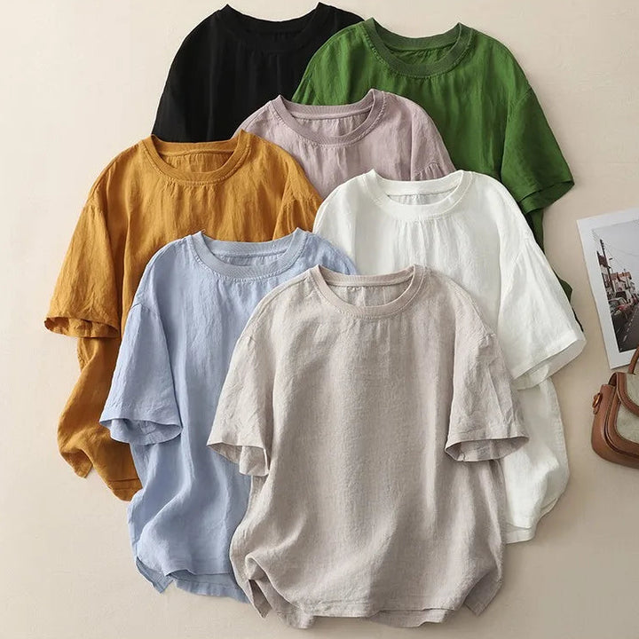Breeza Cotton Linen Tee