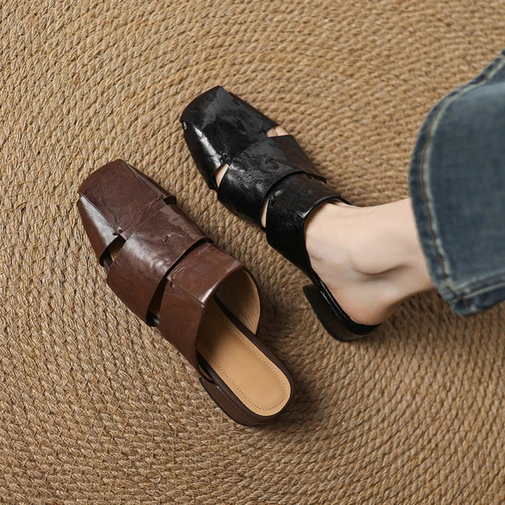 Amara Leather Mules
