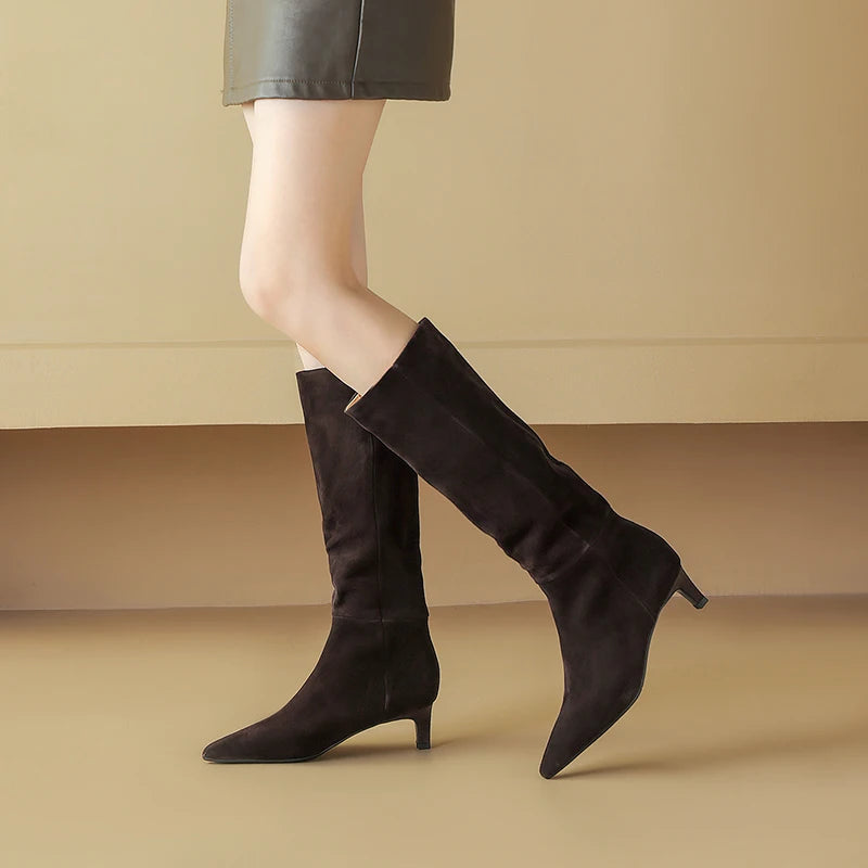 Marcona Suede Knee Boots