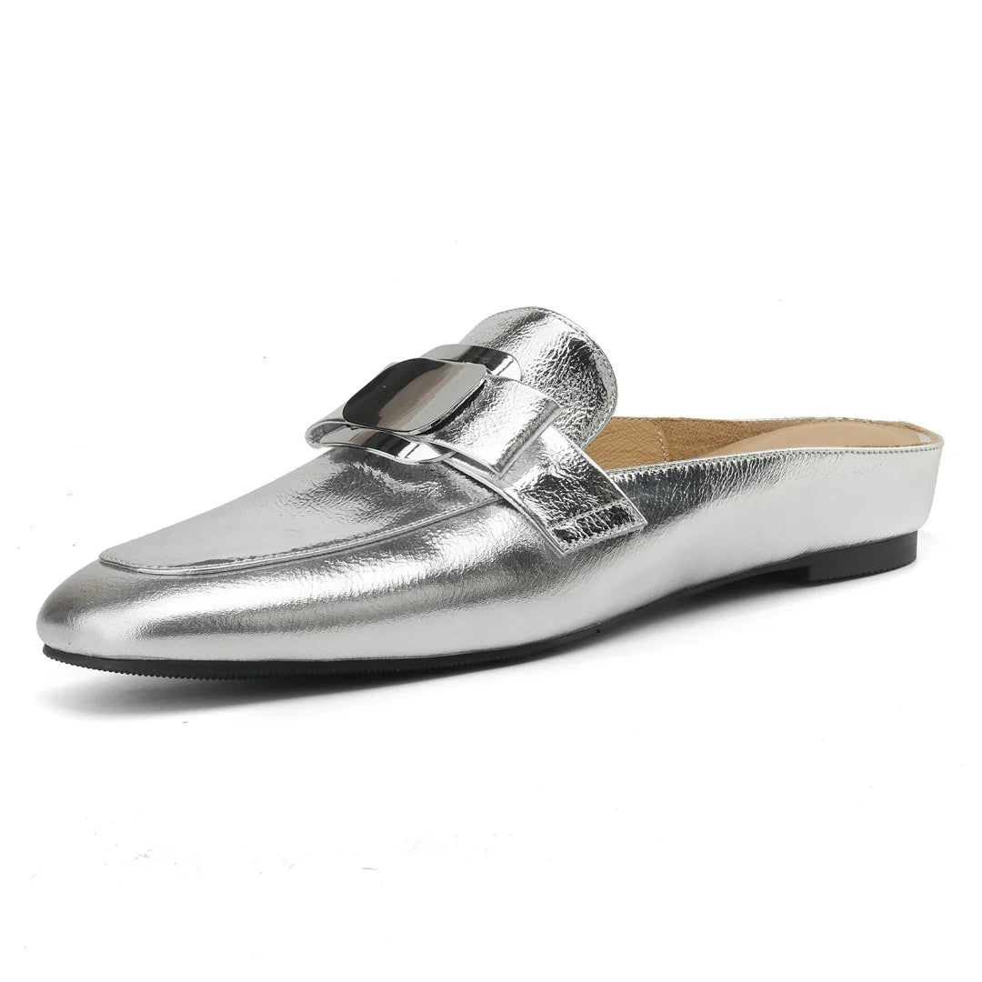 Silverkiss Leather Mules