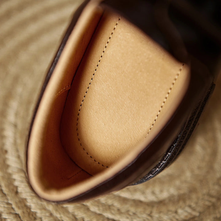 Noemi Woven Leather Oxfords