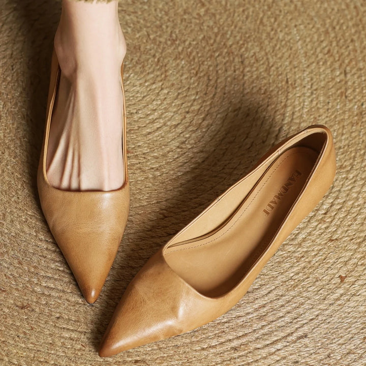 Italian Leather Court Pumps