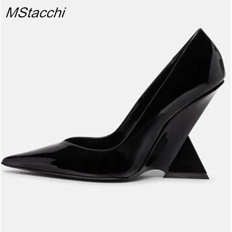 Piramide Sculpted Heel Pumps