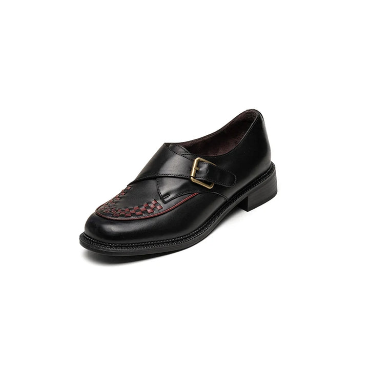 Cortona Woven Leather Oxfords