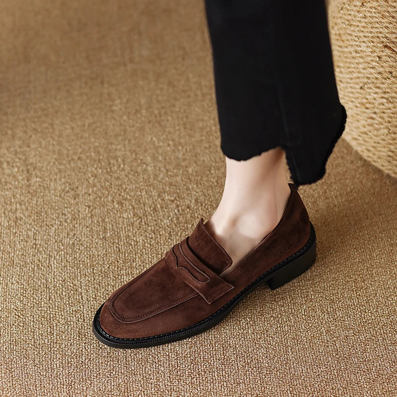 Corvani Suede Loafers