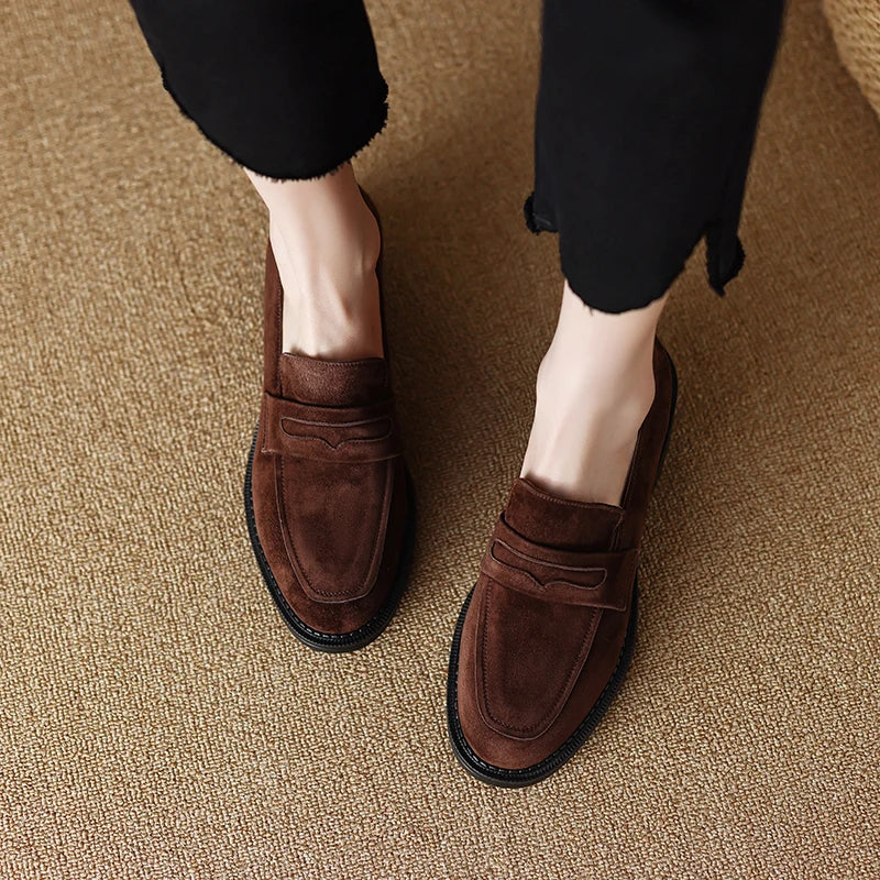 Corvani Suede Loafers