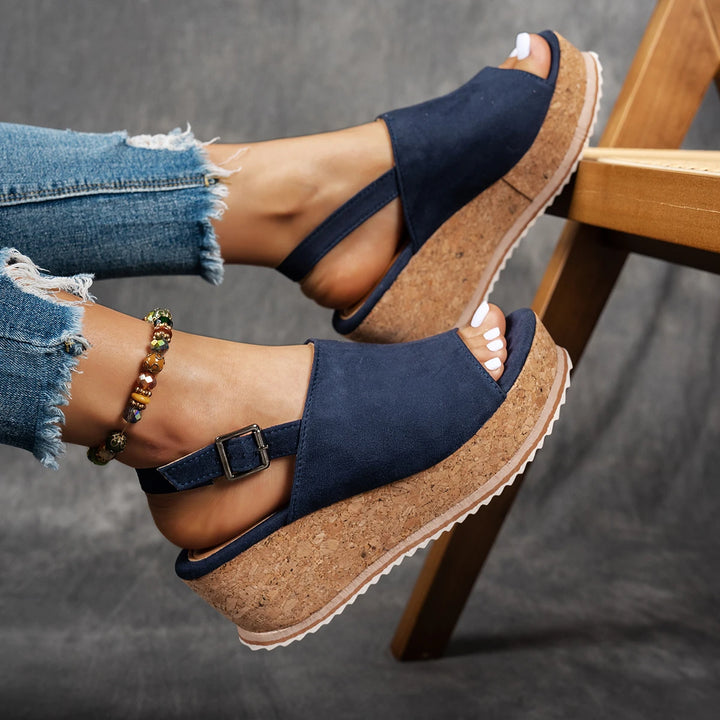 Sughera Cork Wedge Sandals