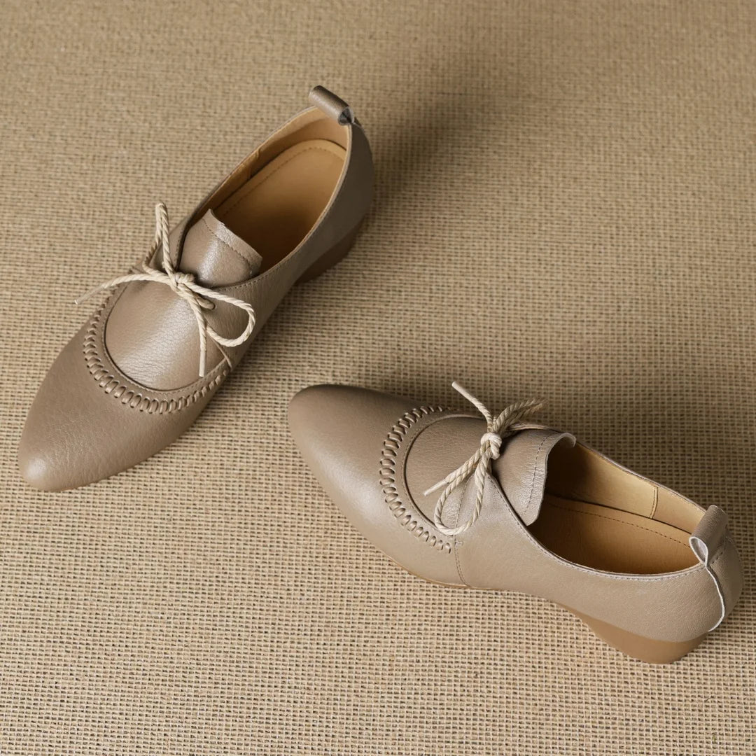 Eleanor Wedge Leather Shoes