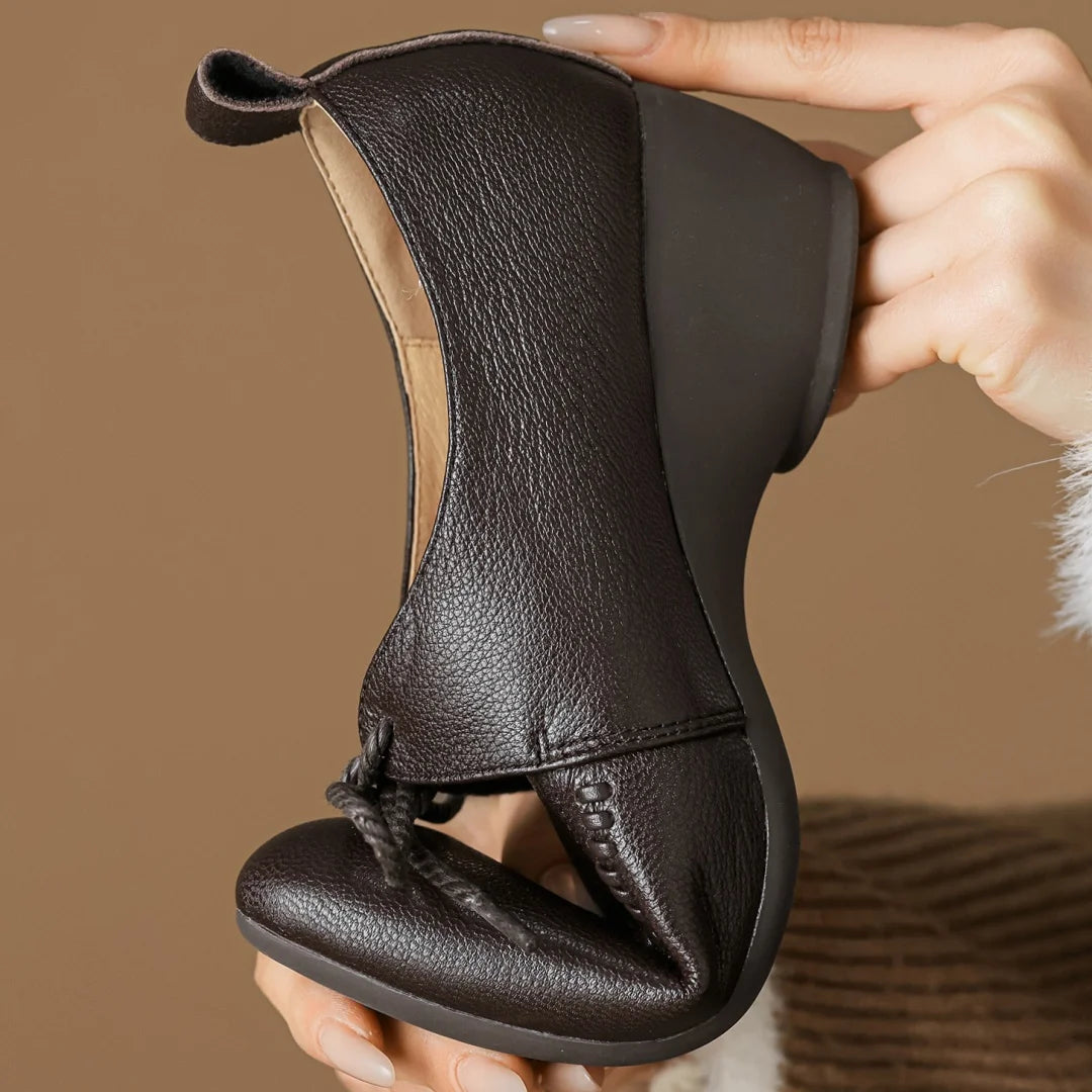 Eleanor Wedge Leather Shoes