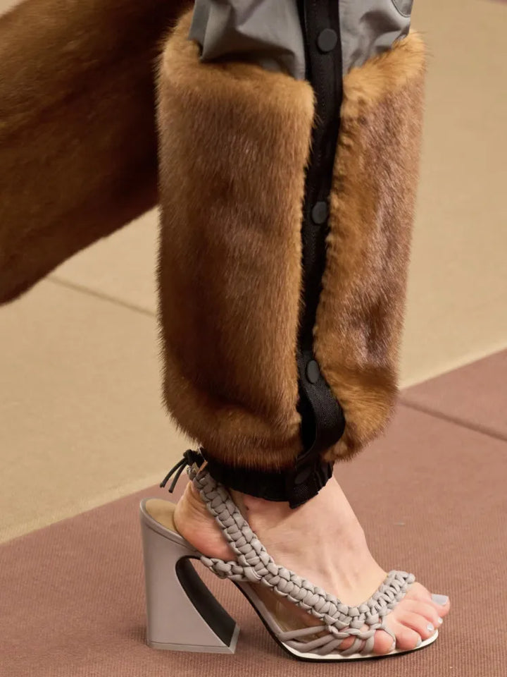 Treccia Woven Slingback Heels