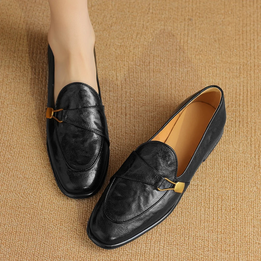 Donatella Buckle Loafers